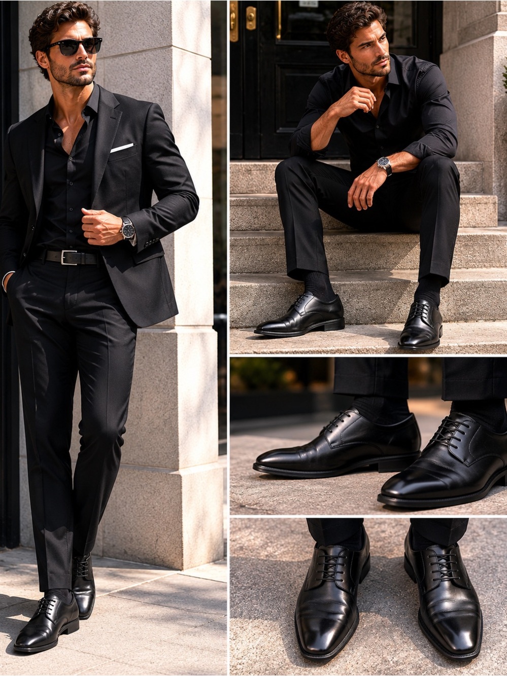 Alfani Men's Shoes Andrew‎ 35877 Lace Up Dress Oxfords, Black, Size 9M -F22